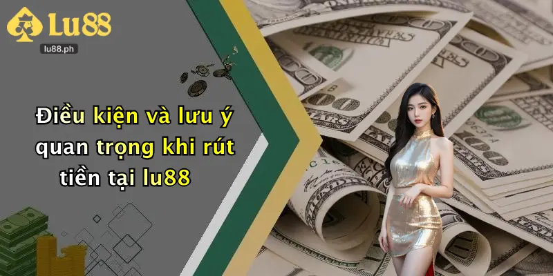Điều kiện và lưu ý quan trọng khi rút tiền tại lu88